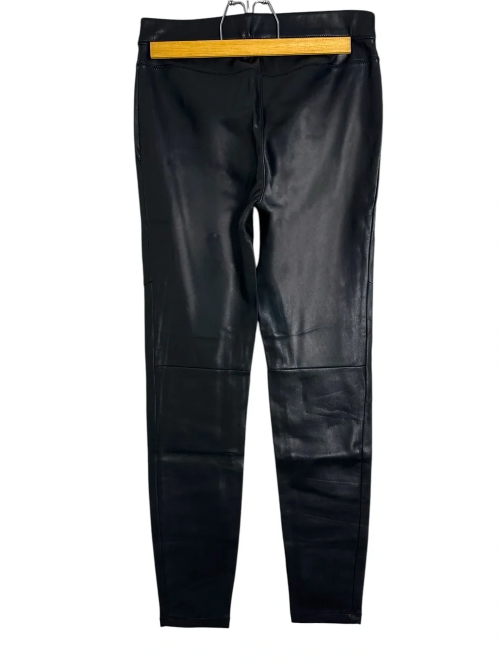 Free People Never Let Go Faux Leather moto stretch Leggings Black 24 chic boho
